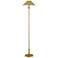 Currey & Company Maarla 58 3/4" Polished Brass Floor Lamp