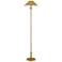 Currey & Company Maarla 58 3/4" Polished Brass Floor Lamp
