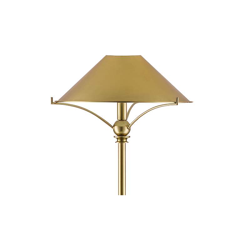 Image 3 Currey & Company Maarla 58 3/4" Polished Brass Floor Lamp more views