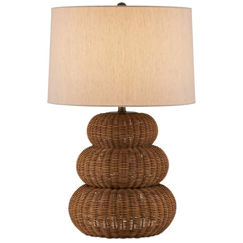 Image 1 Currey & Company Mabrouka Dark Brown Gourd Table Lamp
