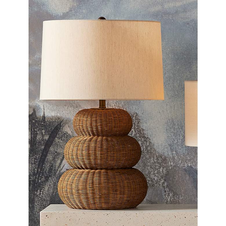Image 1 Currey & Company Mabrouka Dark Brown Gourd Table Lamp