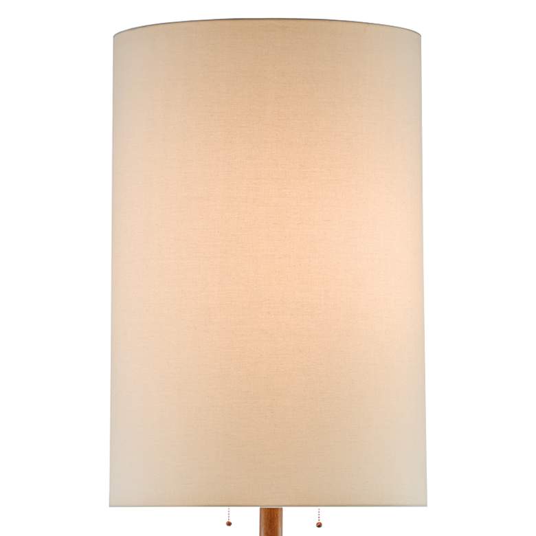 Image 3 Currey & Company Malayan 80" High Modern Rustic Wood Floor Lamp more views