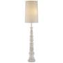 Currey &amp; Company Malayan 80" High White Stacked Wood Floor Lamp