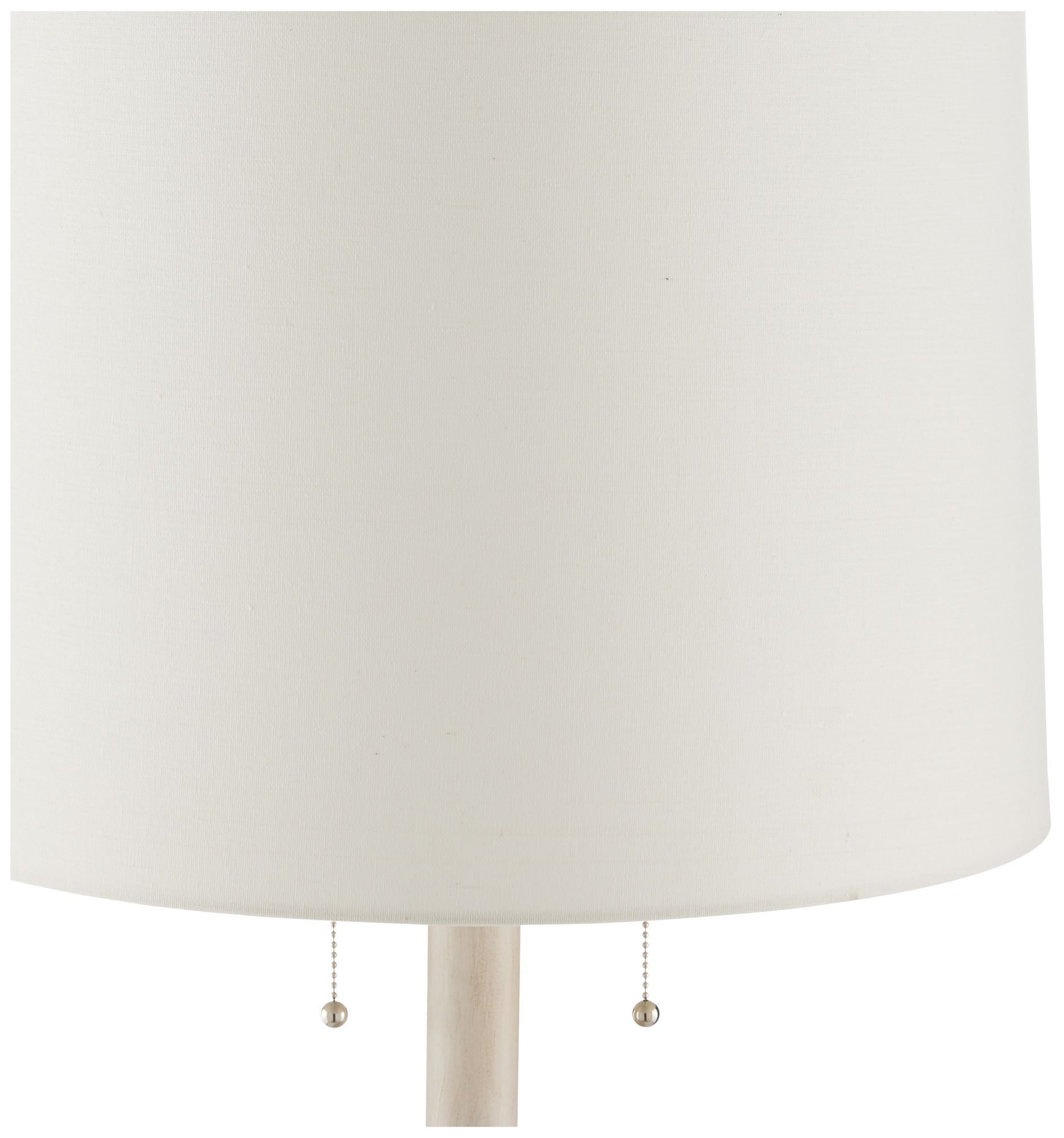 Image 5 Currey & Company Malayan 80" High White Stacked Wood Floor Lamp more views