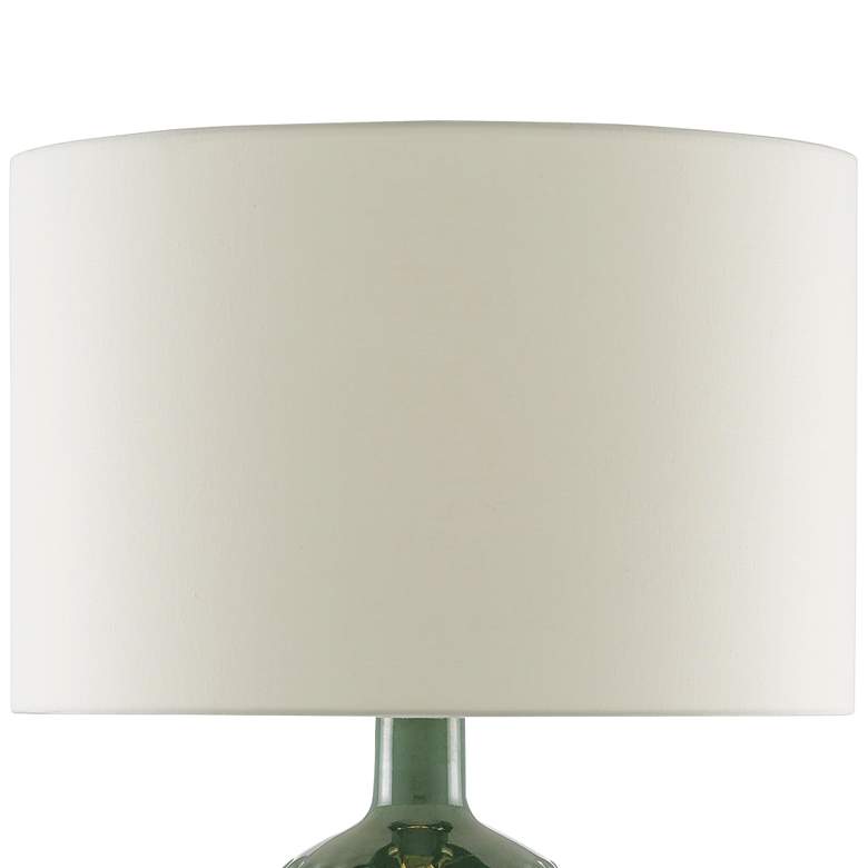 Image 3 Currey & Company Mamora 29" Green Glaze Ceramic Table Lamp more views