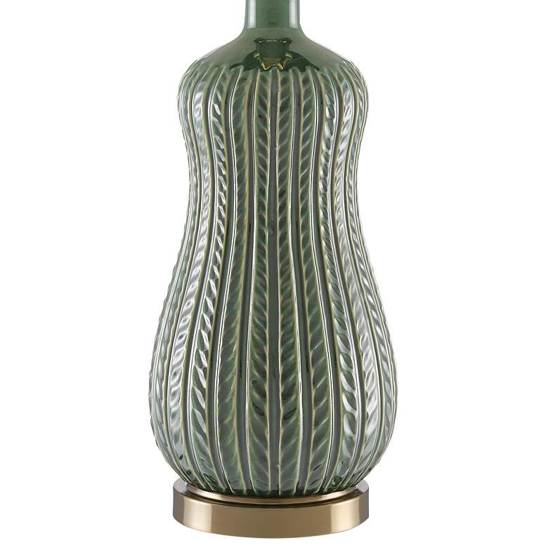 Image 3 Currey &amp; Company Mamora Green Glaze Ceramic Table Lamp more views