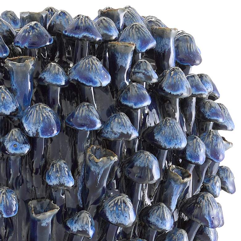 Image 2 Currey & Company Manitapi Dark Blue 11 1/2"H Ceramic Vase more views