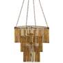 2_Currey & Company Mantra 30" Wide Gold Leaf 3-Tier Chandelier