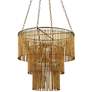 3_Currey & Company Mantra 30" Wide Gold Leaf 3-Tier Chandelier more views