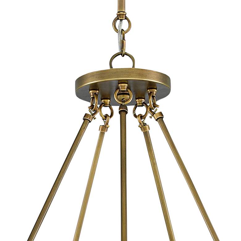 Image 4 Currey and Company MarjieScope 32" 10-Light Antique Brass Chandelier more views