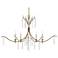 Currey & Company Marshallia 38" Rustic Gold 5-Light Chandelier
