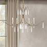 1_Currey & Company Marshallia 38" Rustic Gold 5-Light Chandelier