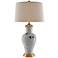 Currey and Company Martin Gray Porcelain Table Lamp