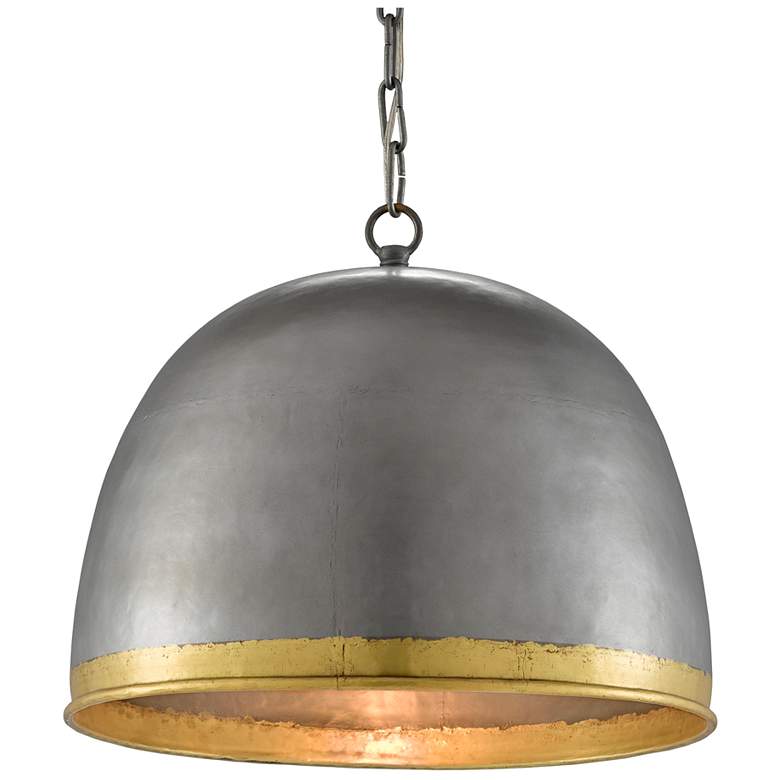Image 1 Currey & Company Matute 17" Pewter 1-Light Pendant