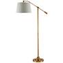 Currey and Company Maxstoke Brass Adjustable Floor Lamp