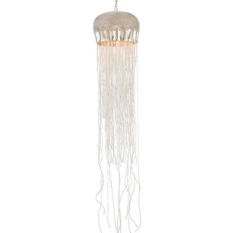 Image 1 Currey and Company Medusa Glass Bead Jellyfish Pendant Light