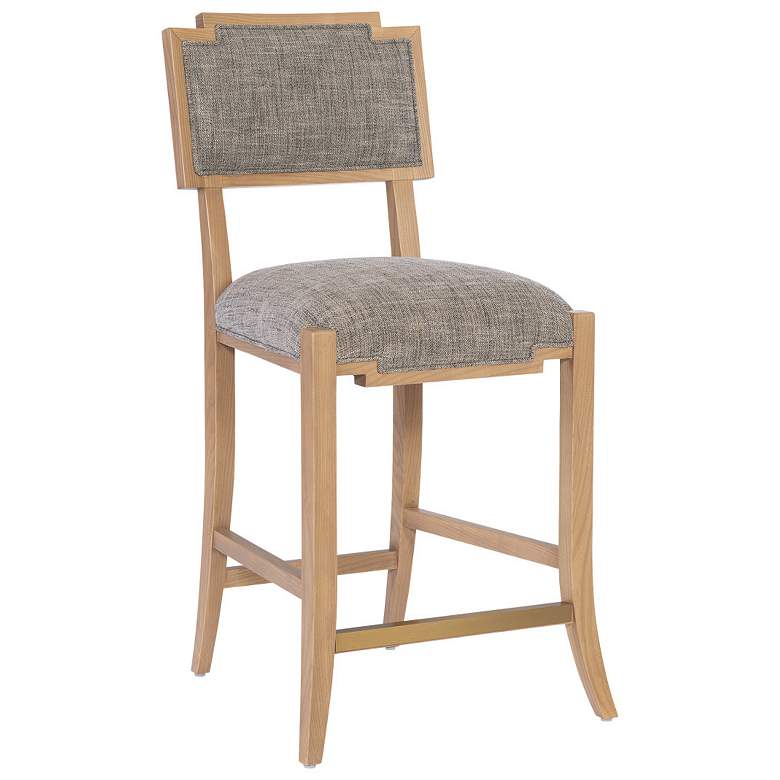 Image 1 Currey & Company Melanie Upholstered Blonde Counter Stool