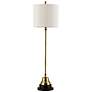 Currey &amp; Company Messenger Black and Brass Table Lamp