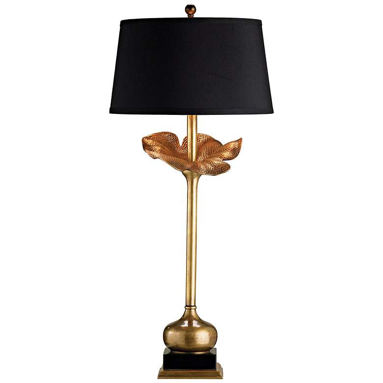 Image 1 Currey & Company Metamorphosis 32" Brass Buffet Table Lamp