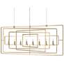 1_Currey & Company Metro 54" Modern Gold Leaf Geometric Chandelier