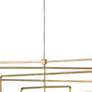 3_Currey & Company Metro 54" Modern Gold Leaf Geometric Chandelier more views