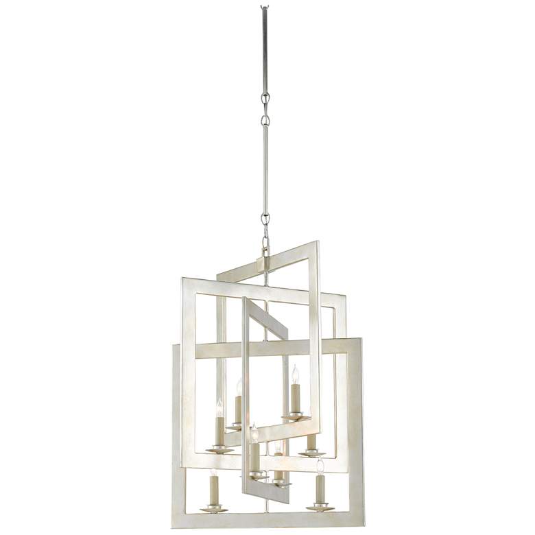 Image 1 Currey & Company Middleton 20" Small Silver 8-Light Chandelier