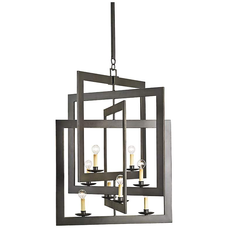 Image 2 Currey & Company Middleton 28" Wide Bronze Chandelier