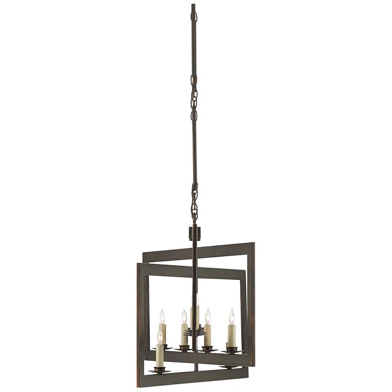 Image 5 Currey & Company Middleton 54" Bronze 11-Light Rectangular Chandel more views
