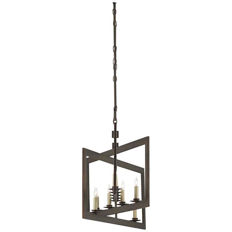 Image 6 Currey & Company Middleton 54" Bronze 11-Light Rectangular Chandel more views