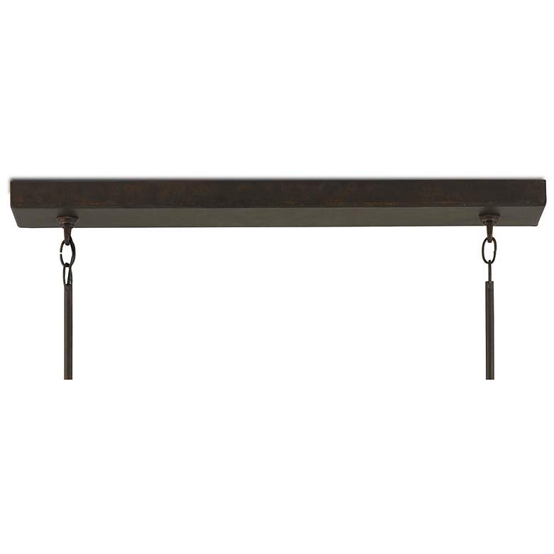 Image 7 Currey & Company Middleton 54" Bronze 11-Light Rectangular Chandel more views