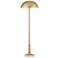 Currey and Company Miles 58 1/2" High Modern Gold Dome Floor Lamp