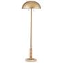 2_Currey and Company Miles 58 1/2" High Modern Gold Dome Floor Lamp more views