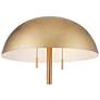 4_Currey and Company Miles 58 1/2" High Modern Gold Dome Floor Lamp more views
