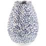 Currey &amp; Company Milione White and Blue 16"H Ceramic Vase