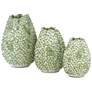 Currey &amp; Company Milione White and Green 13"H Ceramic Vase