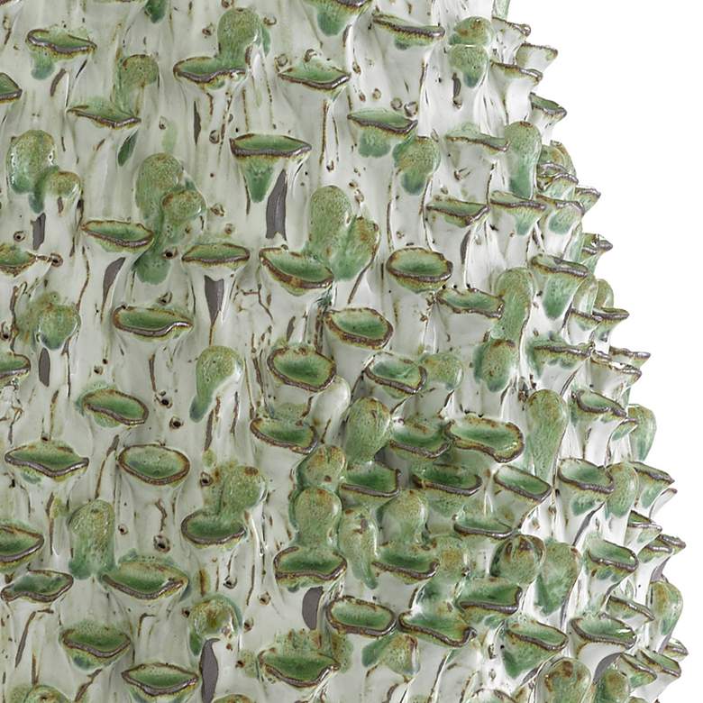 Image 2 Currey & Company Milione White and Green 16"H Ceramic Vase more views