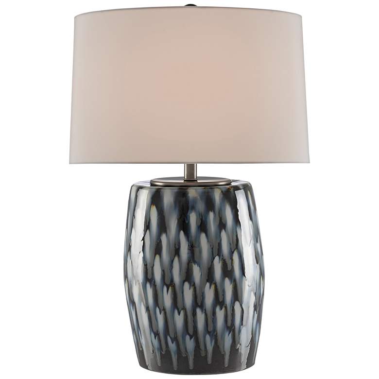 Image 1 Currey &amp; Company Milner Blue Indigo and Cloud Table Lamp