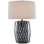 Currey and Company Milner Blue Indigo and Cloud Table Lamp