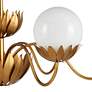 Thumbnail3 of Currey & Company Mirasole 37" Wide Gold Sunburst Flower Chandelier more views