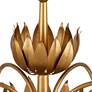 Thumbnail4 of Currey & Company Mirasole 37" Wide Gold Sunburst Flower Chandelier more views