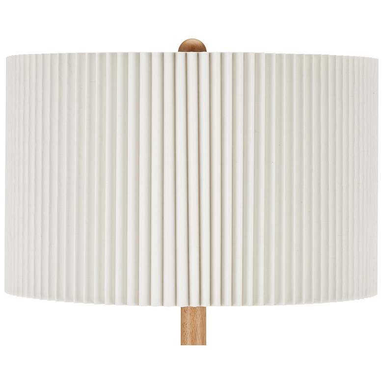 Image 4 Currey & Company Mitford Natural Wood Floor Lamp more views
