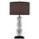 Currey and Company Moni Matte White and Black Table Lamp