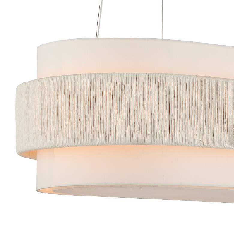 Image 2 Currey & Company Monreale 39 1/2"W White Oval Chandelier more views