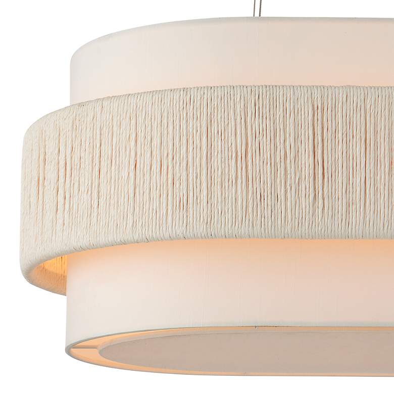 Image 3 Currey & Company Monreale 39 1/2"W White Oval Chandelier more views