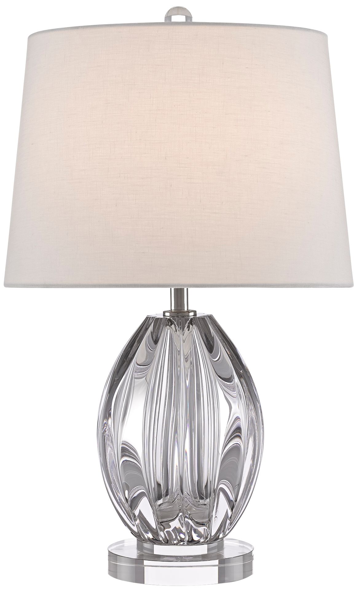 Currey and Company Monterey Clear Glass Accent Table Lamp