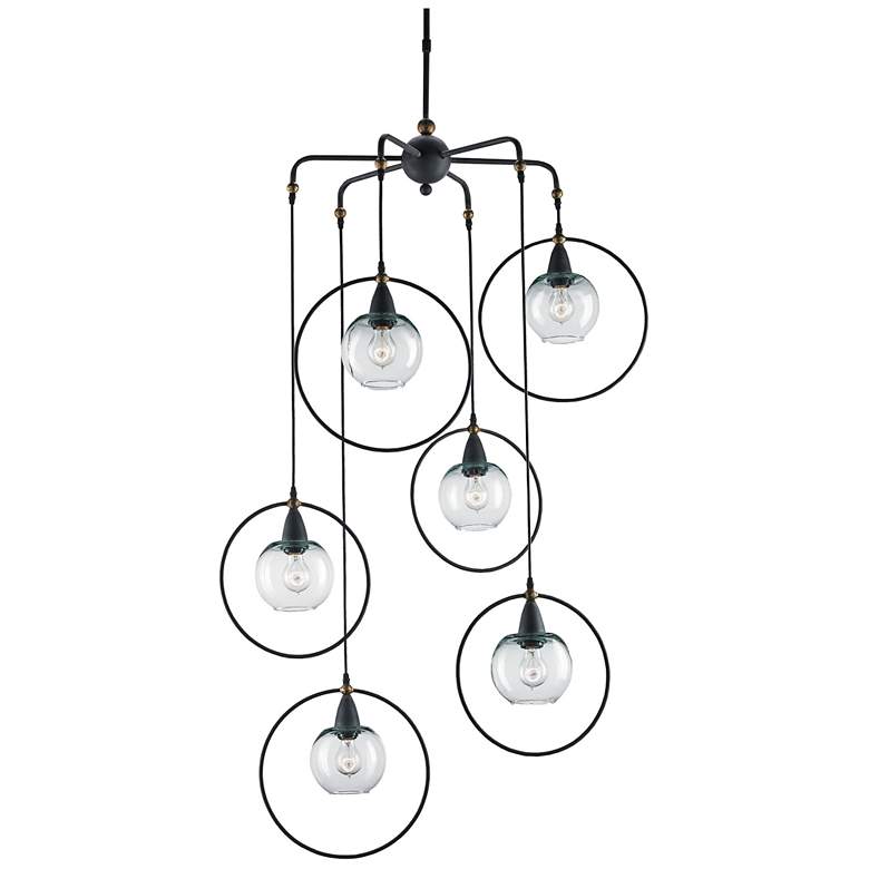 Image 1 Currey &#38; Company Moorsgate 36 inch Black 6-Light Pendant