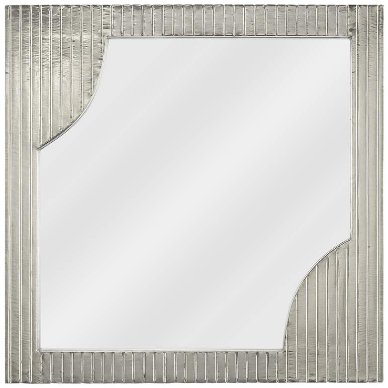 Image 1 Currey and Company Morneau Silver 24 inch Square Wall Mirror