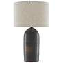 1_Currey & Company Munby 30 1/4" Rust Torpedo Ceramic Table Lamp
