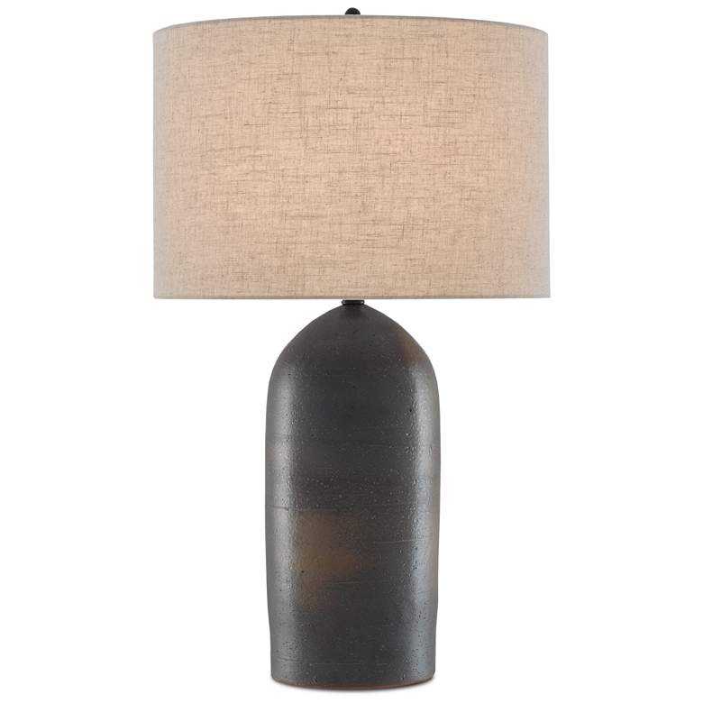 Image 3 Currey & Company Munby 30 1/4" Rust Torpedo Ceramic Table Lamp more views