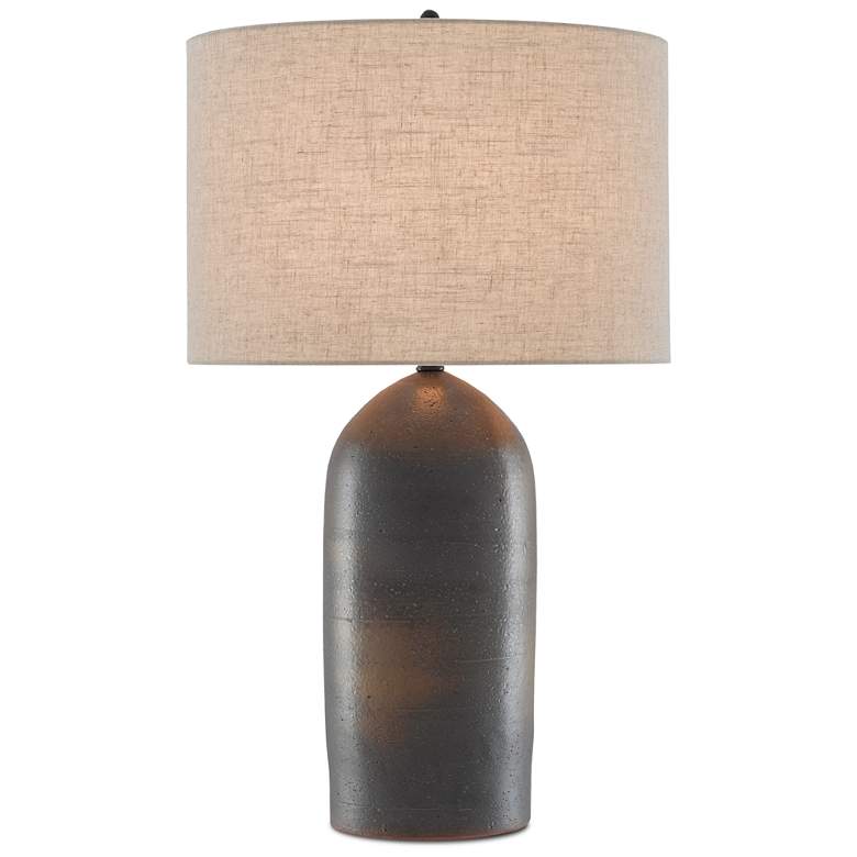 Image 4 Currey & Company Munby Rust Torpedo Ceramic Table Lamp more views